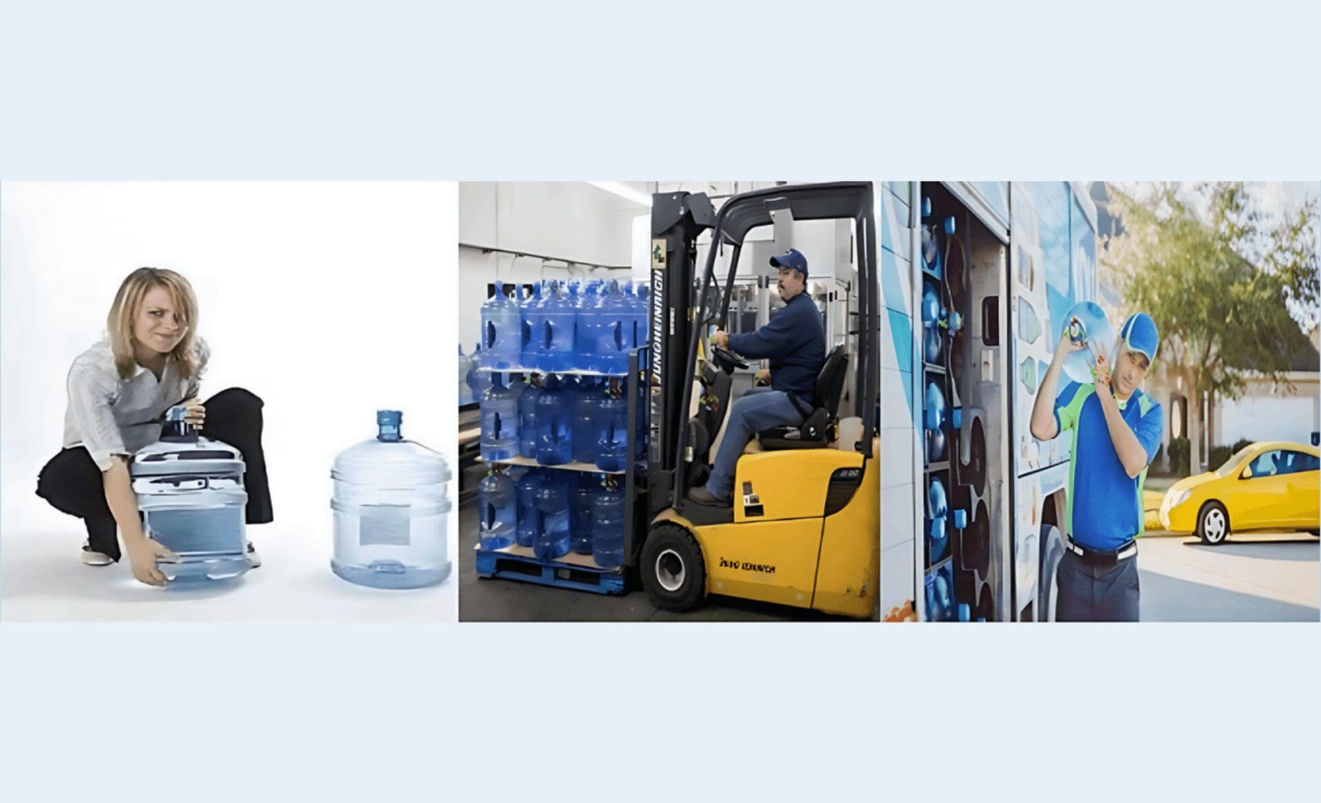 operational burder with 5 gallon water jugs operational burder with 5 gallon water jugs